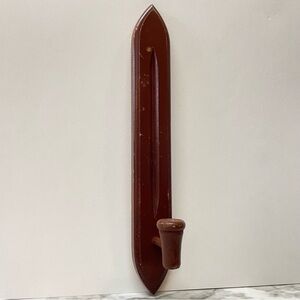 Vintage HOMCO Wooden Wall Mount 15” Candle Holder Made In Japan